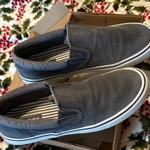 Sperry Men's Charcoal Slip-On Loafers